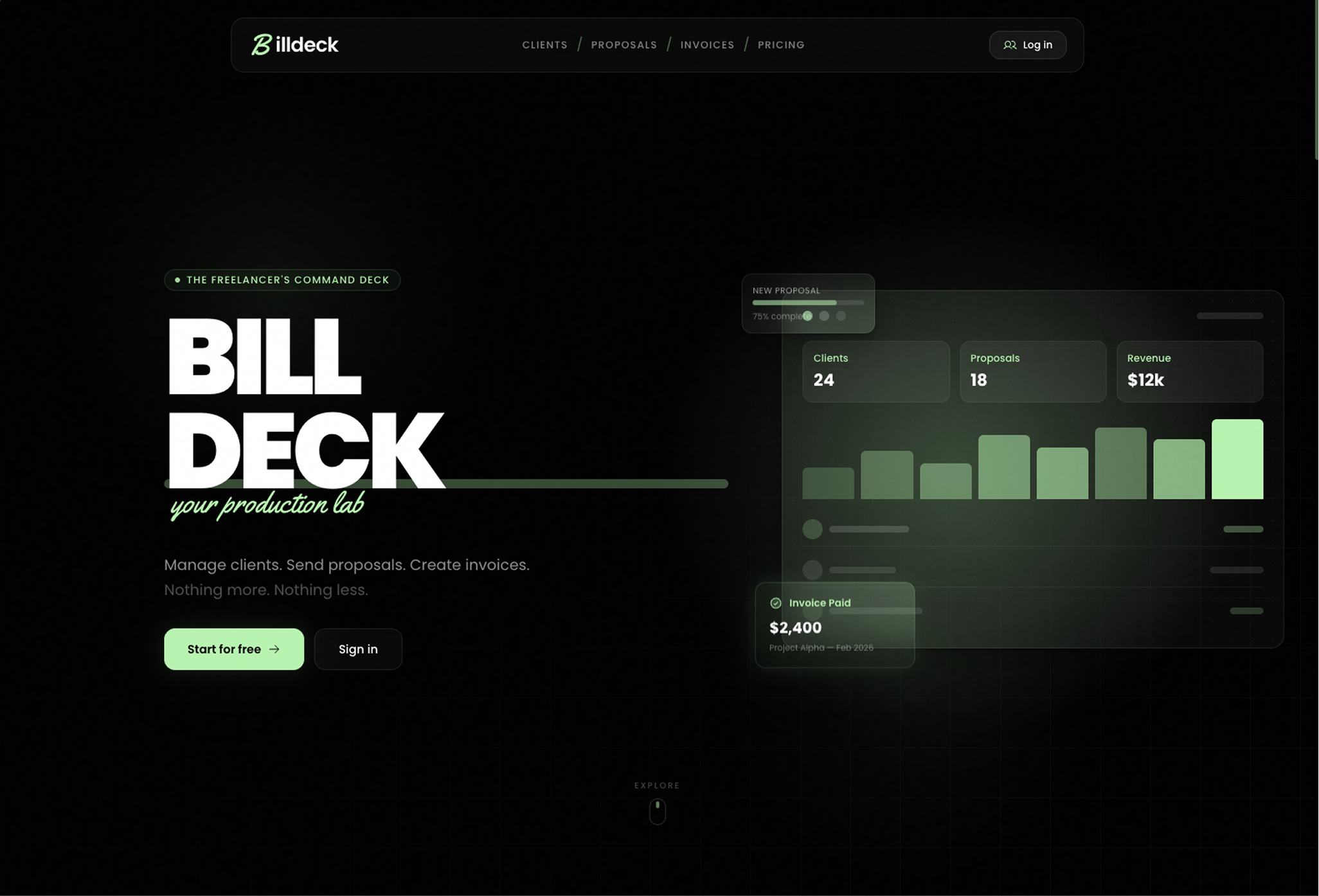 Billdeck